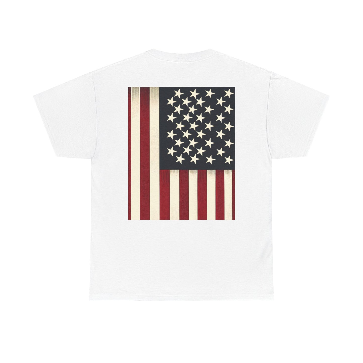 Patriotic Unisex Heavy Cotton Tee - Red Wine Blue Graphic, 4th of July, Memorial Day, Casual Wear, BBQ, Gifts