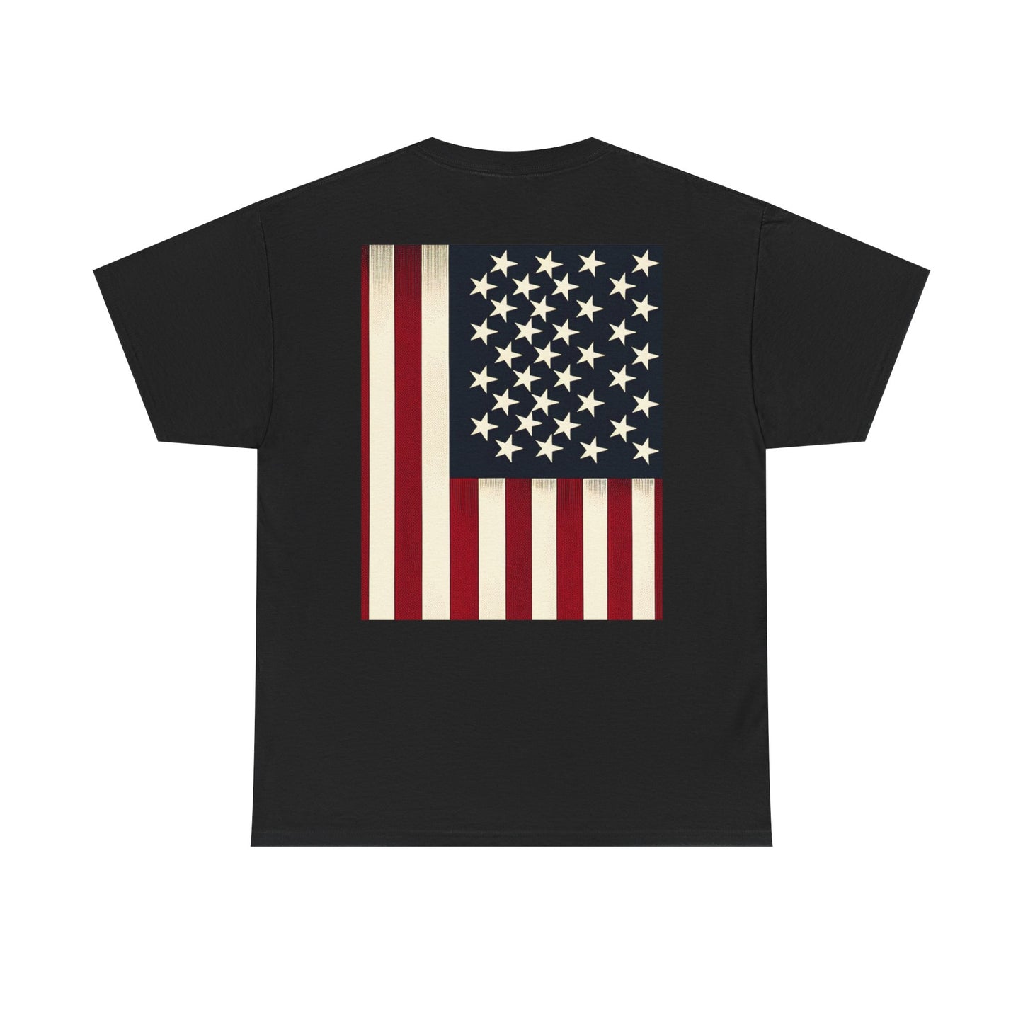 Patriotic Unisex Heavy Cotton Tee - Red Wine Blue Graphic, 4th of July, Memorial Day, Casual Wear, BBQ, Gifts