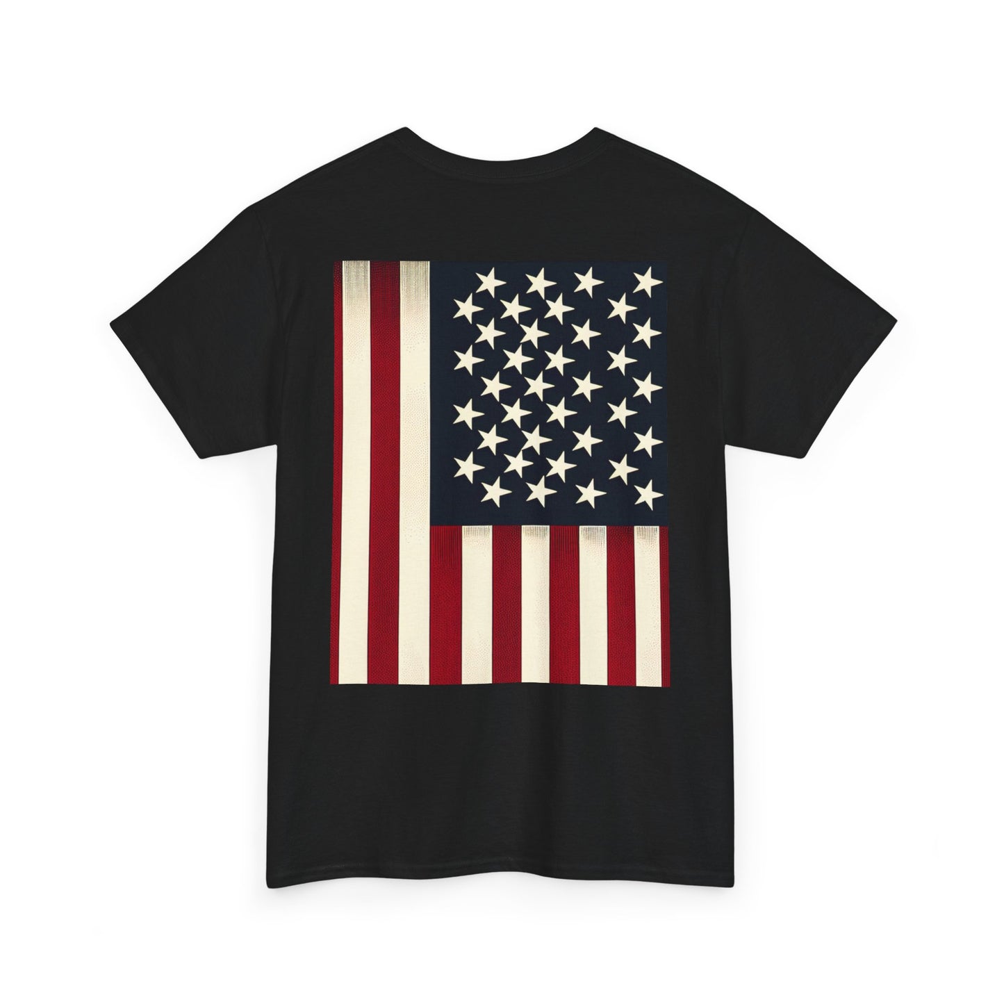 Patriotic Unisex Heavy Cotton Tee - Red Wine Blue Graphic, 4th of July, Memorial Day, Casual Wear, BBQ, Gifts