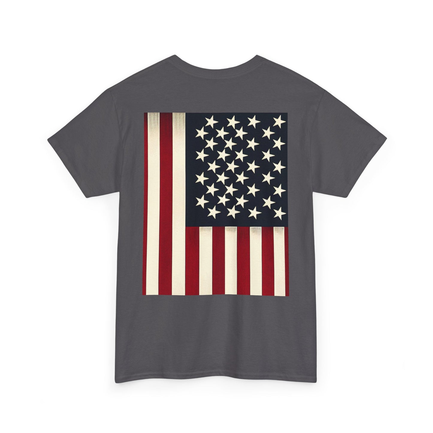 Patriotic Unisex Heavy Cotton Tee - Red Wine Blue Graphic, 4th of July, Memorial Day, Casual Wear, BBQ, Gifts